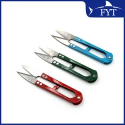 Tijeras de pesca en U con cortahilo y desanzuelador acero inoxidable