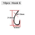 10pcs Hook 6