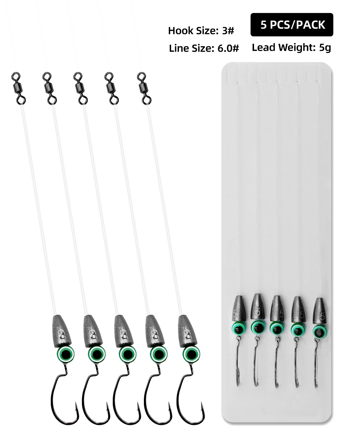 Mejore su experiencia de pesca con estos ganchos duraderos y versátiles