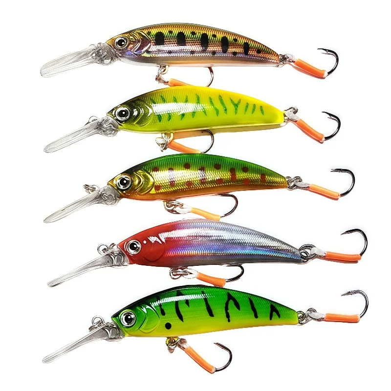 1 Uds. Cebo falso de lengua larga sumergido Little Mino para pesca en el mar cebo de pez de simulación Universal de agua dulce - imagen 5