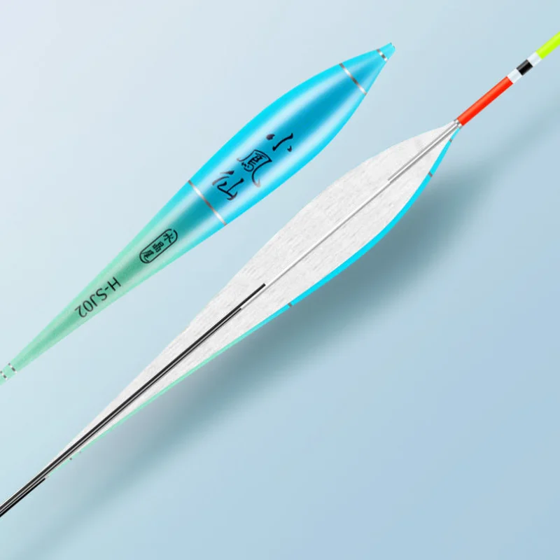 Boya Vertical de cola de cristal, Nano flotadores de pesca resistentes al viento, llamativos e inteligentes, alarma de recordatorio de mordedura - imagen 4