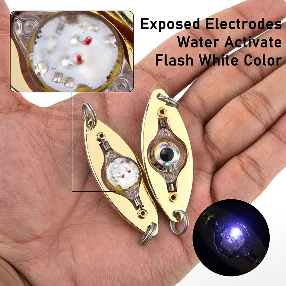 PRO BEROS 1/2/3 Uds luces de peces lámpara luminosa LED de caída profunda pesca plantilla de noche señuelo cebo de lubina impermeable aparejos de pesca intermitentes - imagen 2