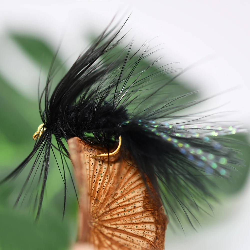MNF 10Pcs Bead Head Wooly Bugger Streamer for Trout, Steelhead, Salmon, Arctic char, Pike, Bass, Crappies, etc. - imagen 3