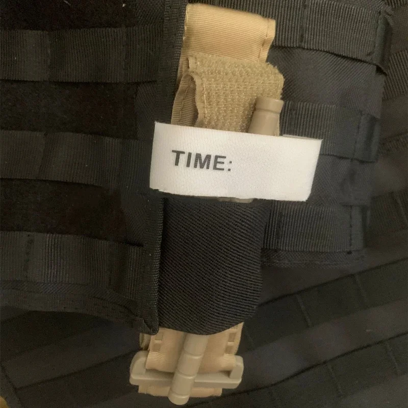 Cinturón Molle táctico TQ, soporte de torniquete elástico, gancho y bucle, bolsa segura, aparejo de pecho de competición, chaleco de caza, accesorios - imagen 3