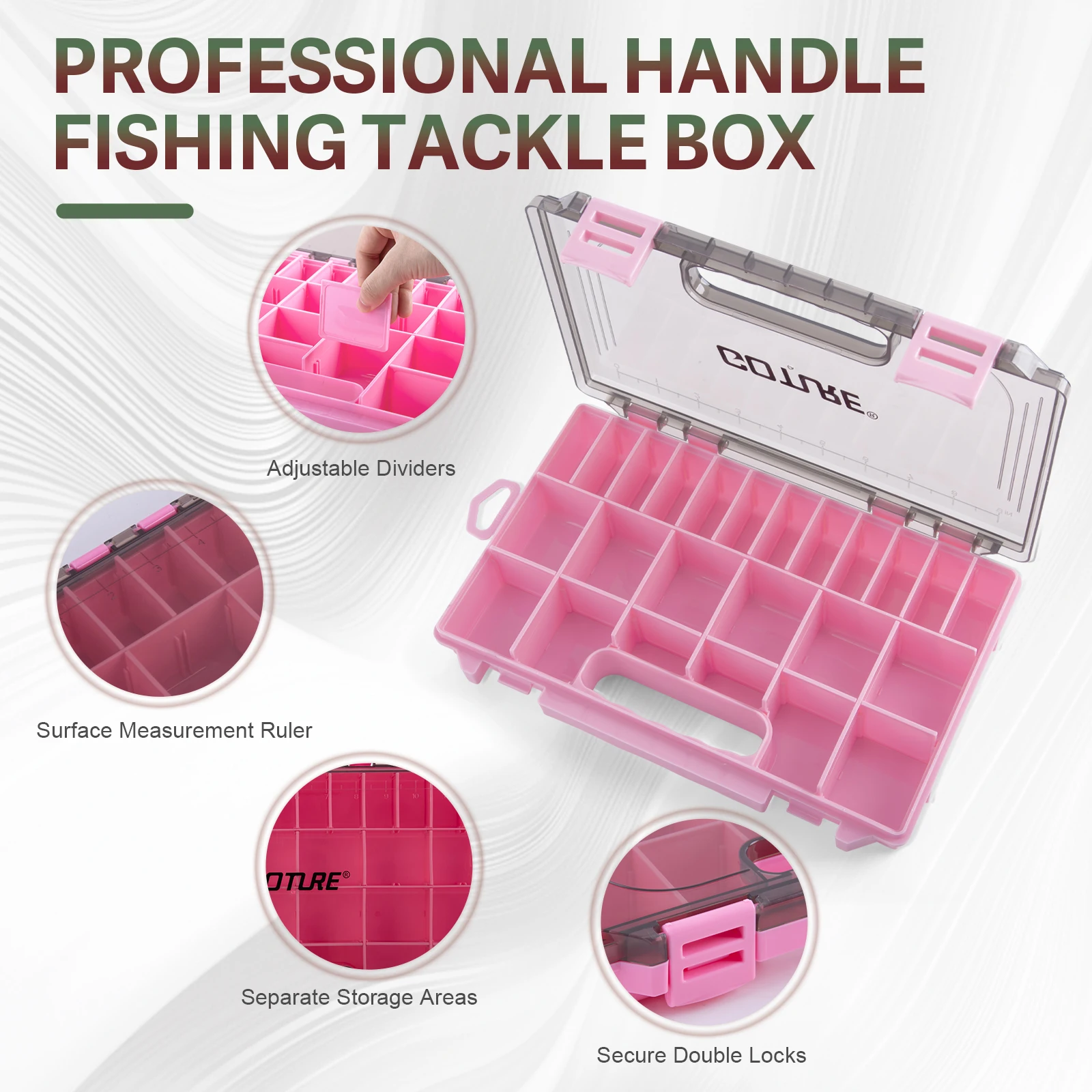 Goture 39*22*9cm Mochila ajustable con eslinga de pesca, Material resistente al agua 900D, conjunto de bolsa cruzada portátil para aparejos - imagen 3