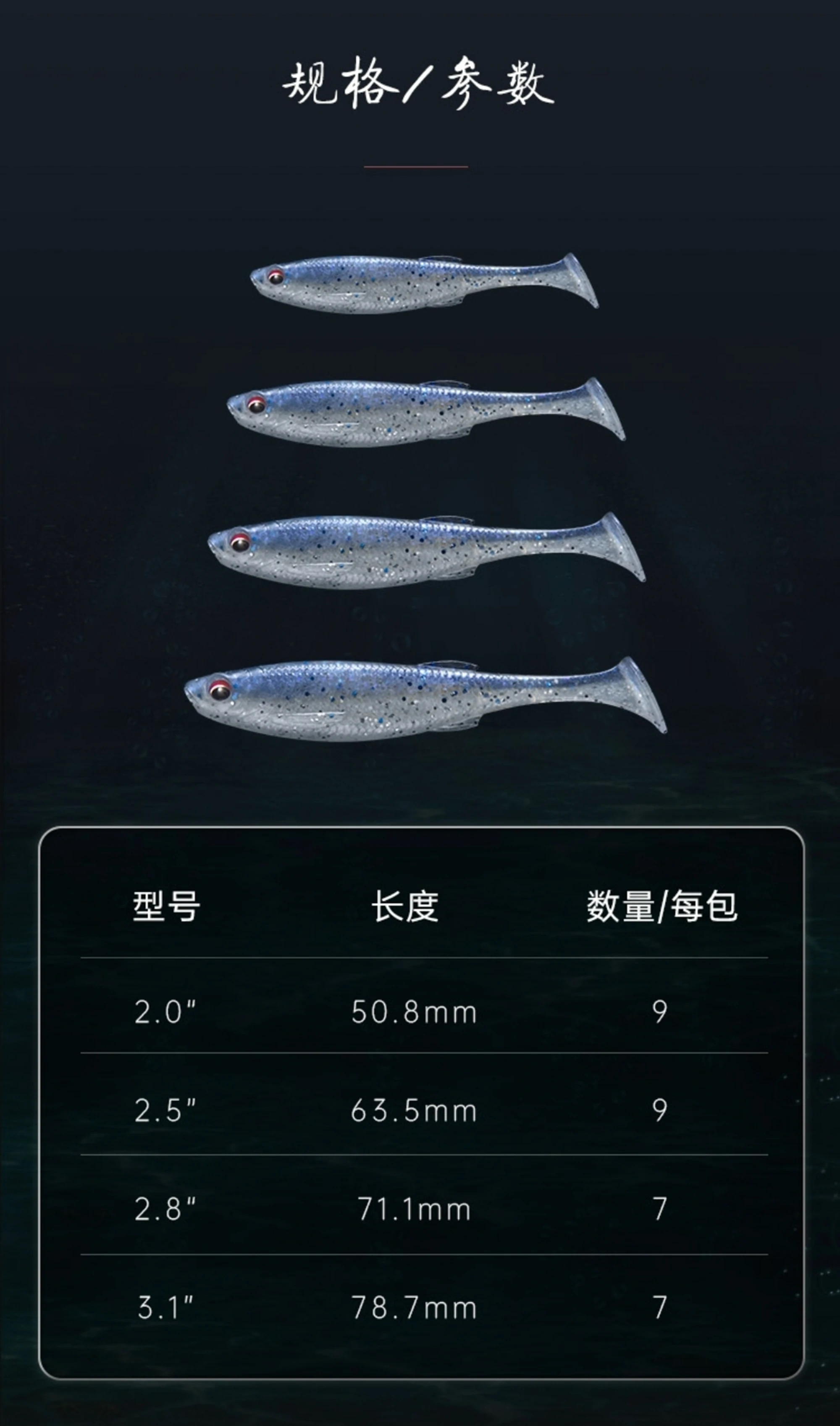 7/9 Uds FISHANT pequeño pez Real cola en T cebos blandos señuelo 50,8mm-78,7mm 3D ojo de pez Artificial Wobblers silicona Swimbait juego de pesca - imagen 3