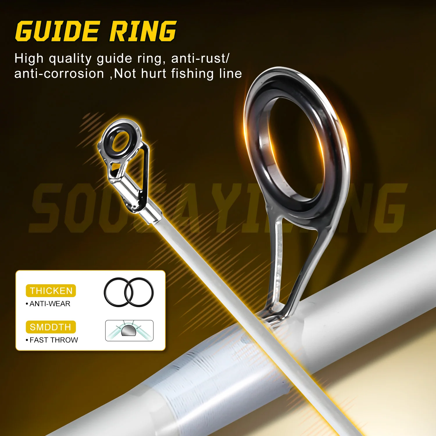 Sougayilang Caña spinning ultraligera de carbono alto módulo