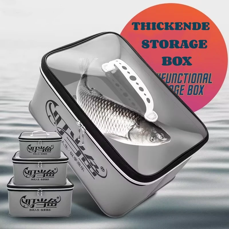 Bolsa de pesca multifunción EVA, cubo plegable para peces vivos, 4L, 6L, 10L, 14L, bolsas contenedor de agua, caja de almacenamiento de herramientas para aparejos de pesca - imagen 2
