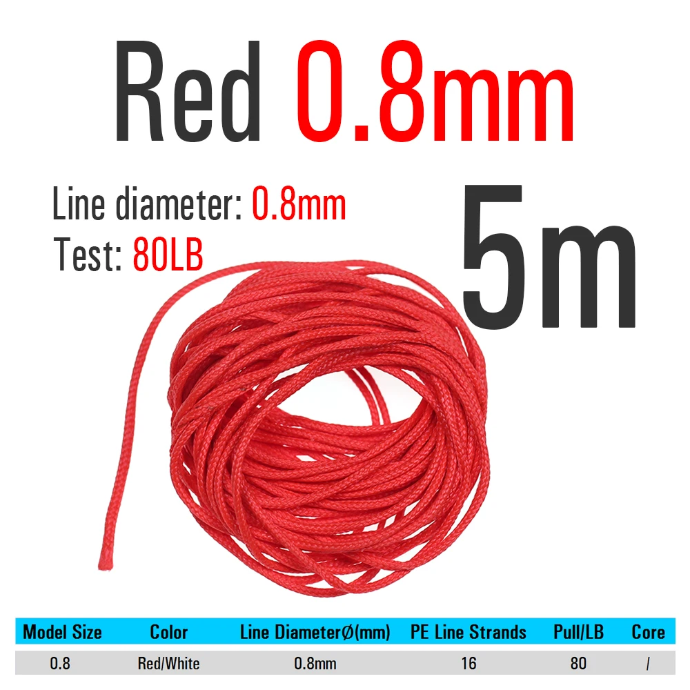 Red 0.8mm 5m