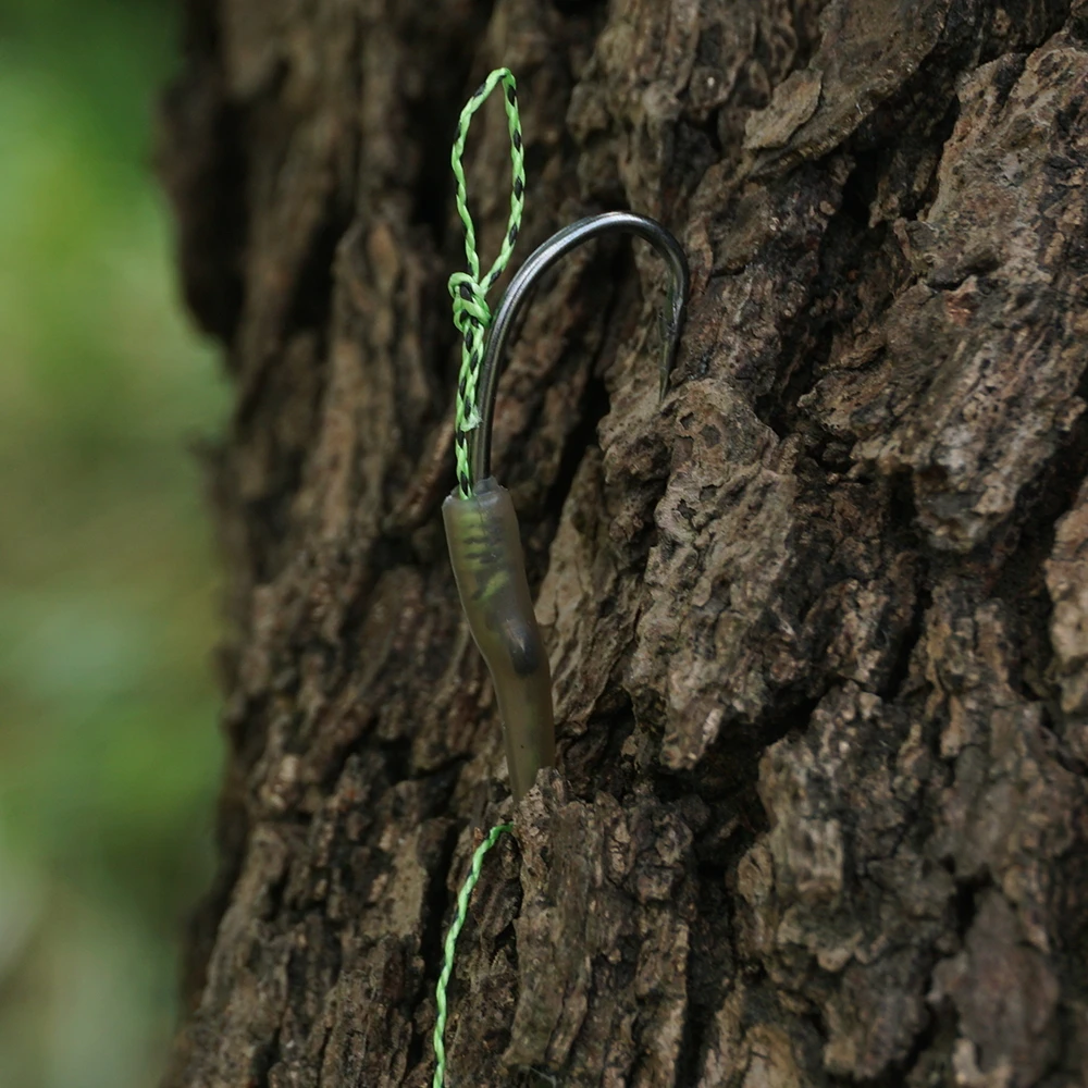 Hirisi-aparejos de pesca de carpa, 6 piezas, listos para usar, anzuelos atados, con Boilie Stoper V, Terminal de parada, accesorios TS114 - imagen 2
