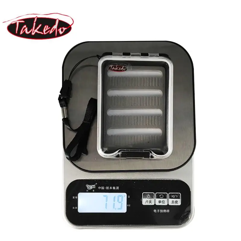 TAKEDO LF04 caja de mosca de pesca impermeable para serpentina de ninfa mosca trucha salmón moscas de pesca gancho accesorio cajas de aparejos de pesca - imagen 5