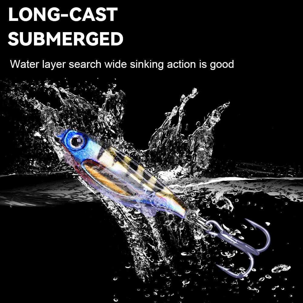 NGB 1 Uds Jig señuelo duro 4g-20g 3D ojo señuelo de pesca en hielo cebo duro luminoso con barras luminosas Wobblers para pesca de lubina trucha - imagen 5