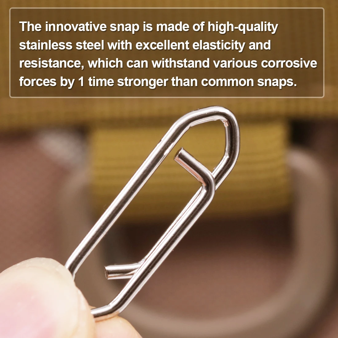 FishTrip 25 uds nuevo pesca Snap rodamiento de bolas giratorios de acero inoxidable con mosquetón conector de pesca aparejos terminales - imagen 2