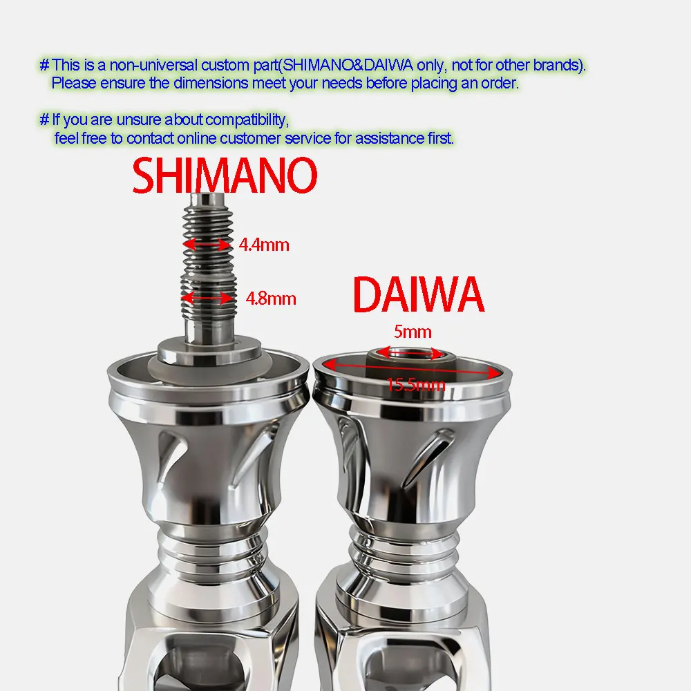 Carrete giratorio fuerte totalmente metálico con doble mango para carrete de pesca SHIMANO/DAIWA, mango eléctrico EXCELER/STRADIC/TATULA/STELLA/ULTEGRA - imagen 2