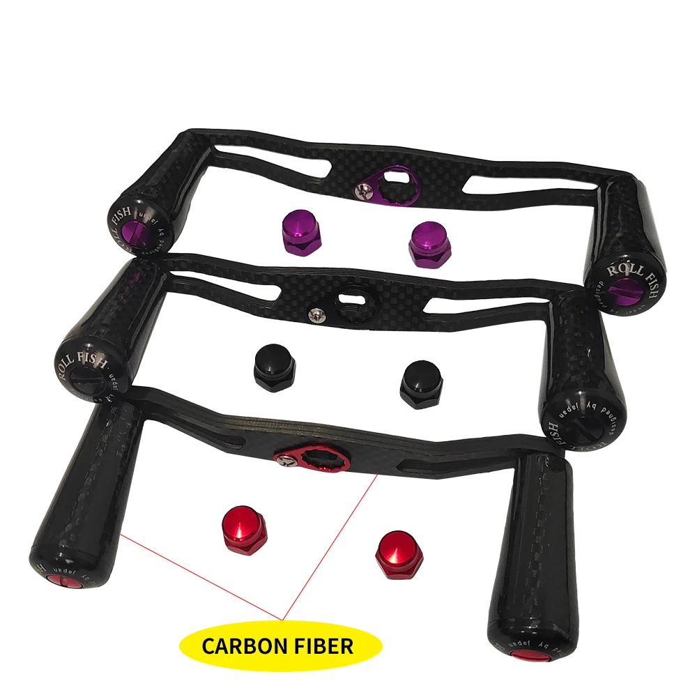 ROLLFISH-bisel basculante para carrete de pesca, 1 unidad, con agarre de fibra de carbono, diseño ergonómico ligero, accesorios de herramientas de pesca Multicolor - imagen 2