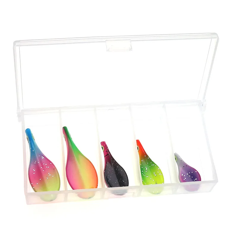 5 unids/caja 2g 2,6g 4,6g señuelo de Metal para pesca trucha en línea cuchara de pesca Color UV Spinner cebo Artificial duro plantilla - imagen 2