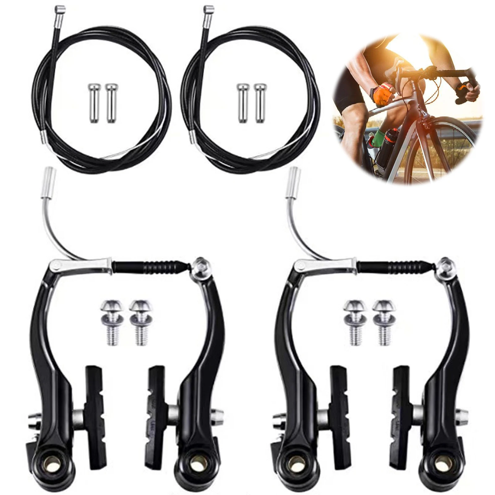 Sistema de frenos de bicicleta, mango de cable de freno en V Universal para bicicleta de montaña y carretera, herramienta de modificación y reparación de frenos, accesorios para ciclismo