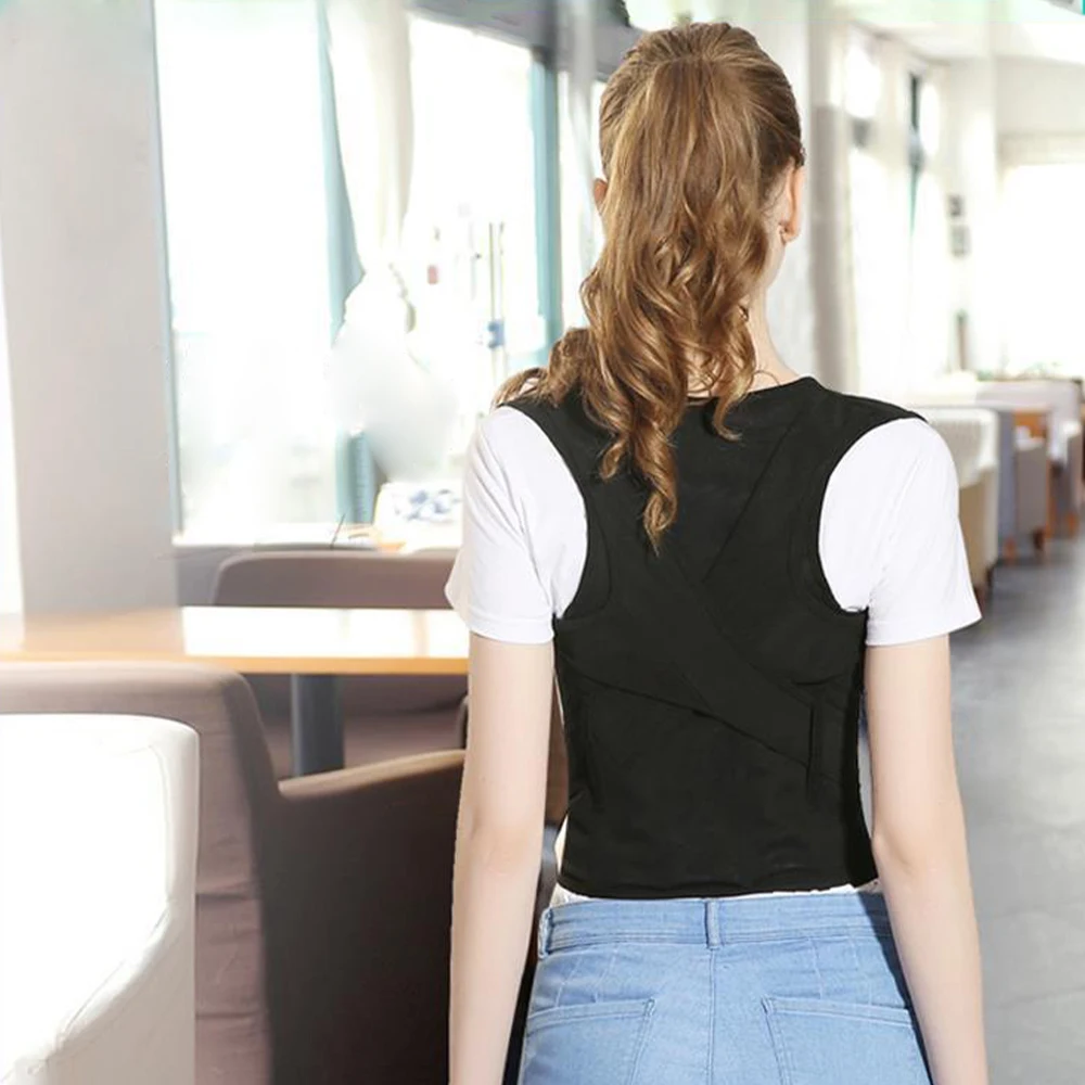 Corrector de postura médico de alto nivel para hombre y mujer, cinturón ajustable para clavícula, columna vertebral, hombros y lumbares, envío directo - imagen 3