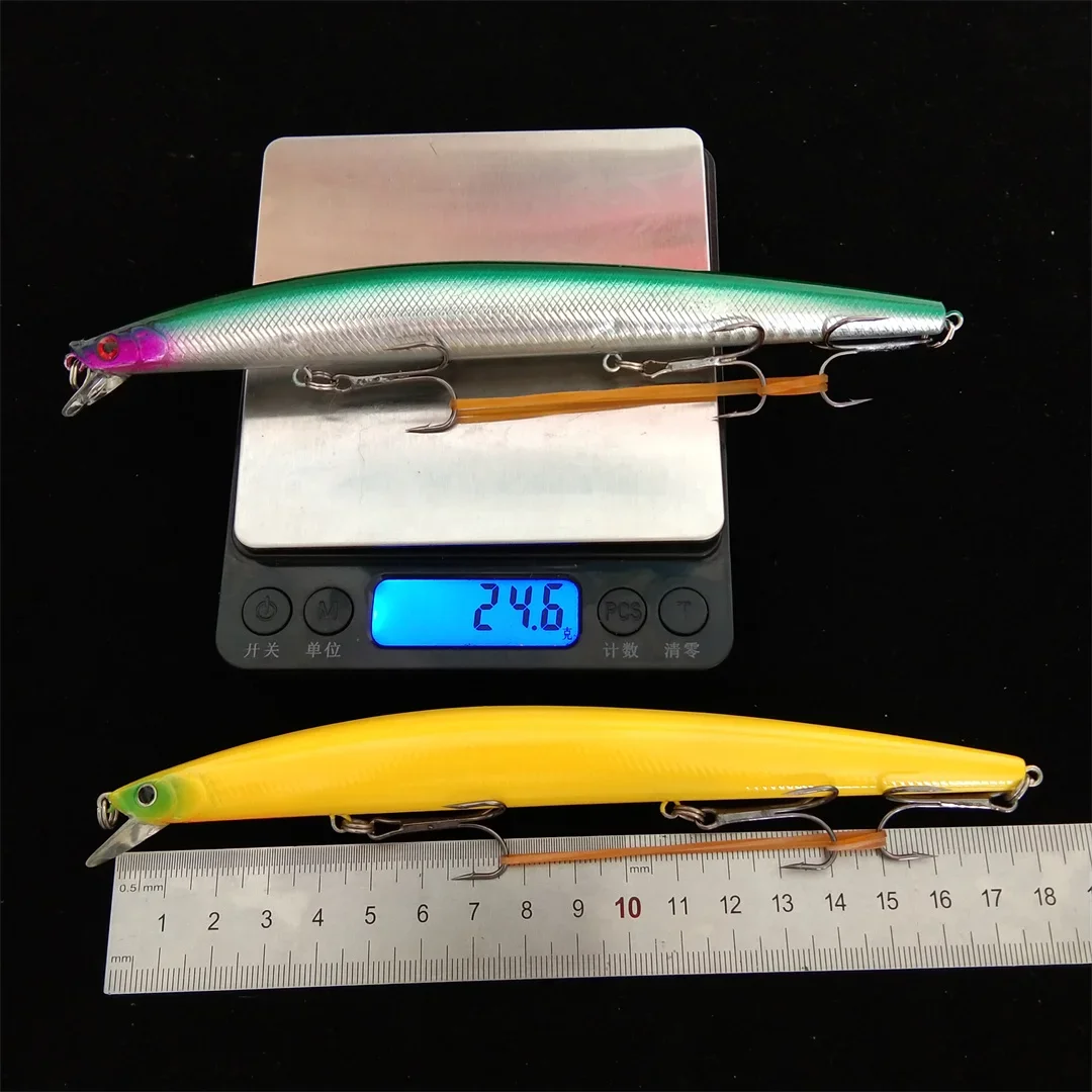 Señuelos de pesca flotantes, 1 unidad, 17,5 cm, 24,6g, pececillo Wobbler, aparejos de pesca de calidad, anzuelos para pesca - imagen 3