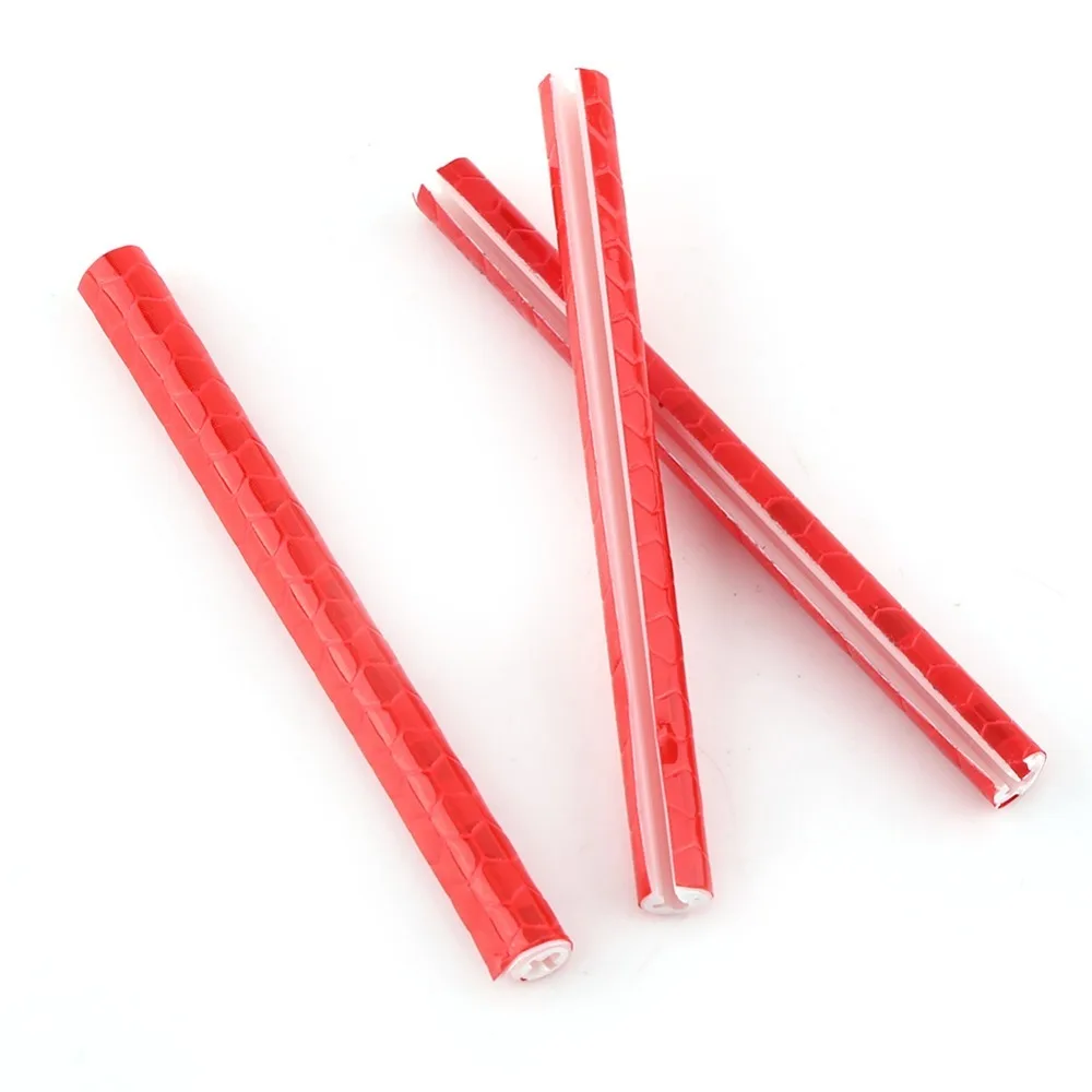 24 Uds. Tiras reflectantes coloridas para rueda de bicicleta ABS fácil instalación Clips reflectores para rueda de ciclismo - imagen 3