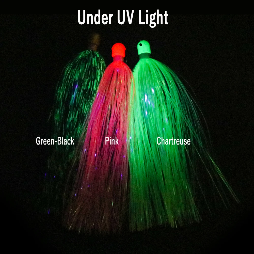 Wifreo-señuelo de pesca con cabeza de bala, accesorios de pesca de mar, 6-12 piezas, Mylar Flash Teaser - imagen 5