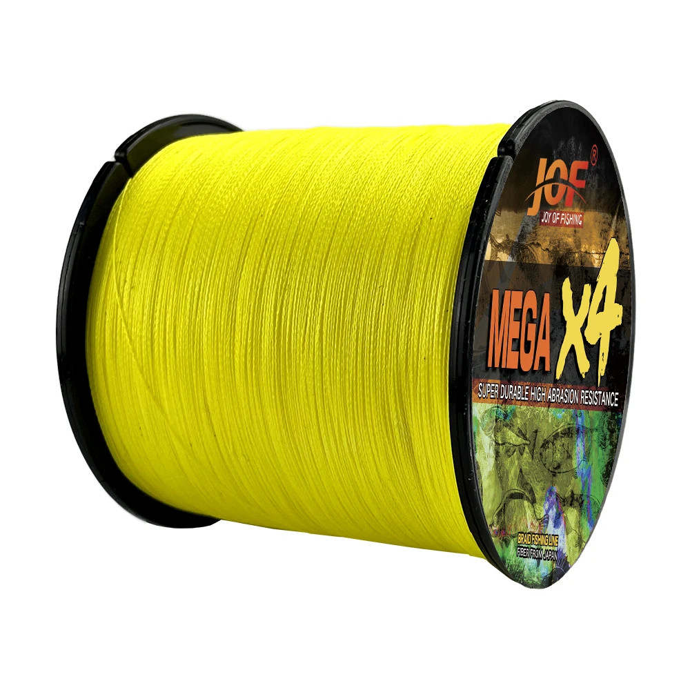 JOF-sedal de pesca trenzado X4 de 4 hebras, 100M, 300M, 500M, 1000M, multifilamento PE, 18-80LB, fuerte cordón japonés para pesca de carpa - imagen 3