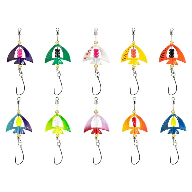 MUKUN 1 Uds 4g cebo giratorio cuchara de Metal Señuelos de Pesca UV Spinnerbait perca trucha cuchara giratoria cebo duro giratorio - imagen 4