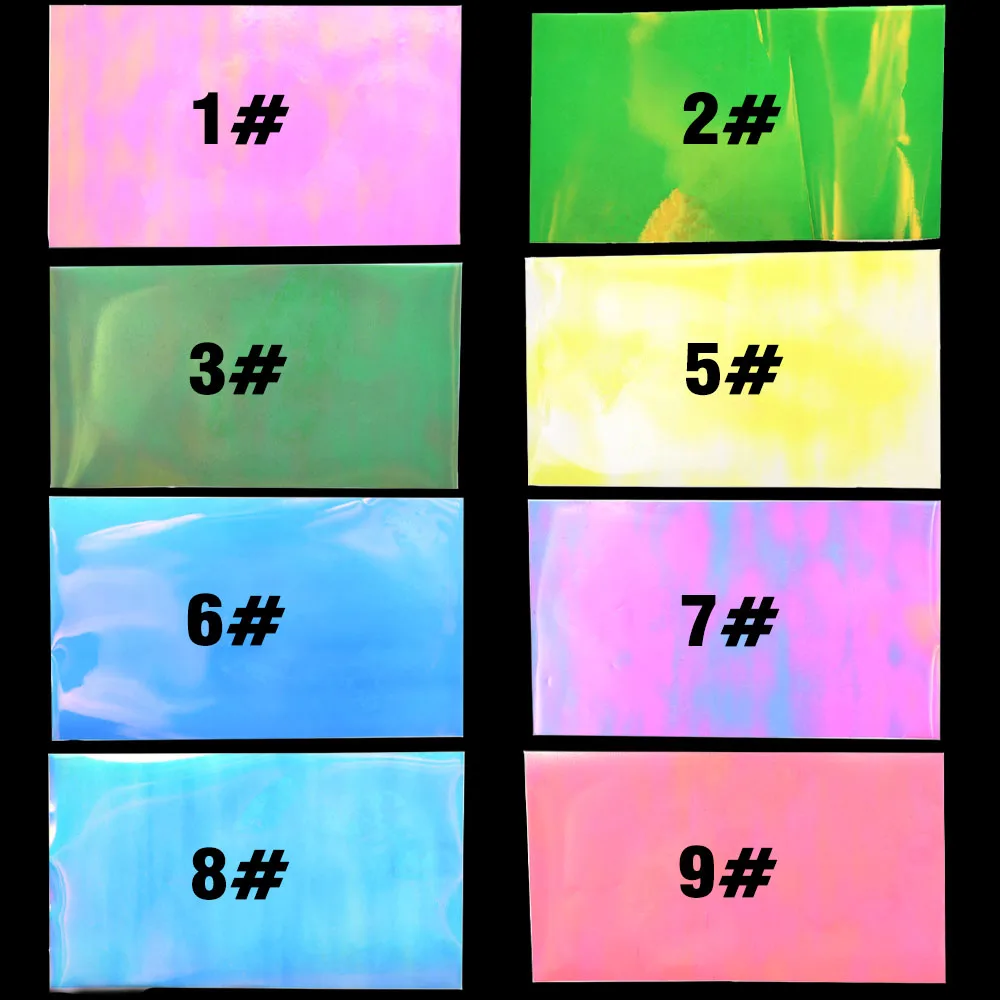 MNFT 4 Uds atado de moscas película de arco iris plataforma Sabiki hacer gamberones Flash alas traseras Scud ninfa mosca atado materiales - imagen 3