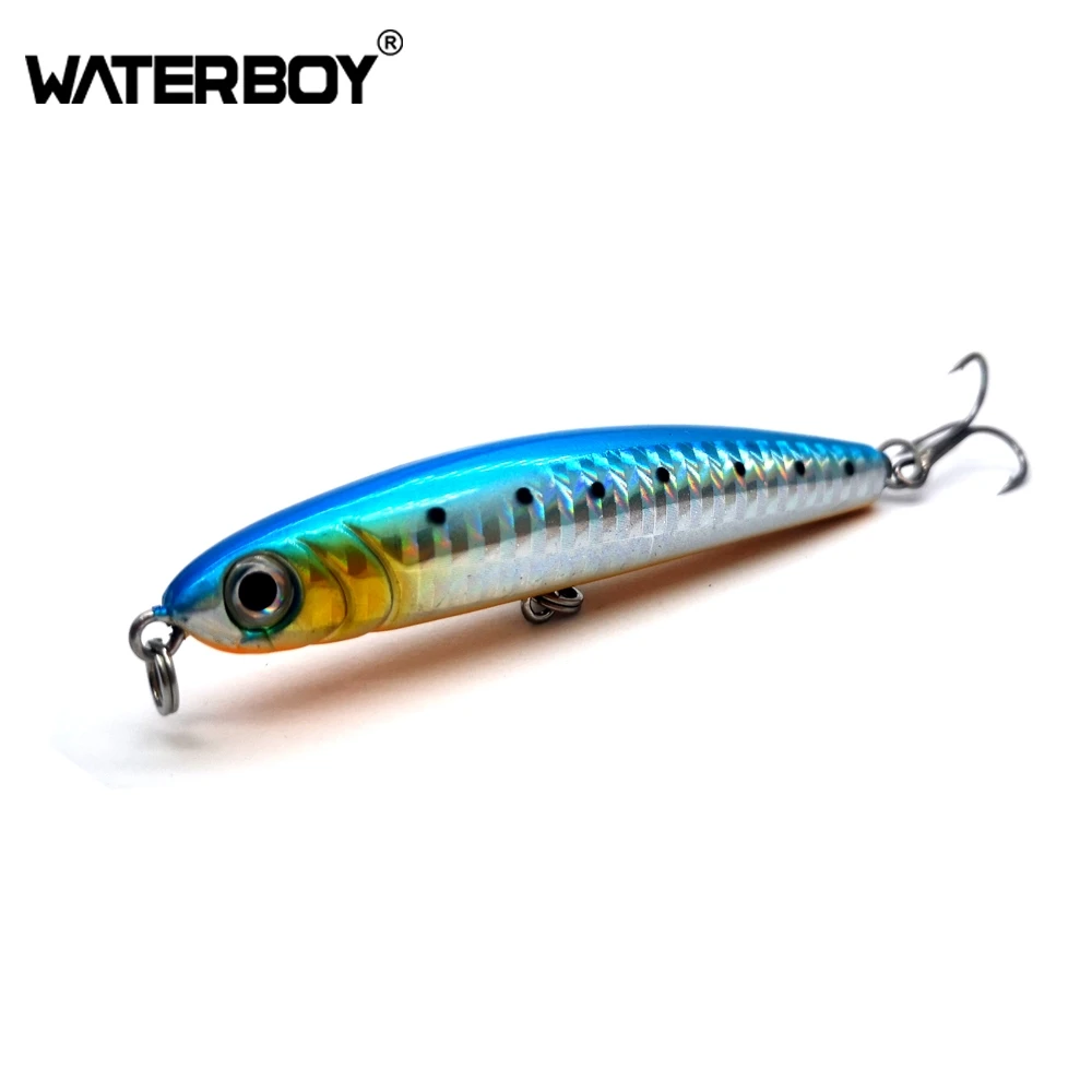 WATERBOY-señuelo de pesca Artificial, cebo de plástico duro, 8cm, 12g, 3,14 ", 0,42 oz - imagen 2
