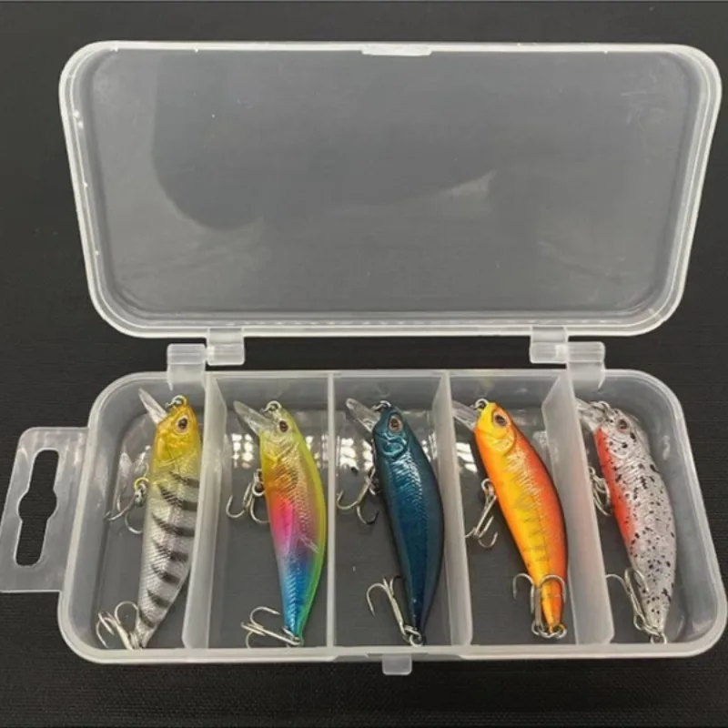ALASICKA 5 unids/caja 58MM 5,1G Mini señuelo pececillo hundido japonés frotado a mano accesorios de pesca Peche señuelos biónicos artificiales - imagen 5