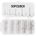 50pcs Silver Hook