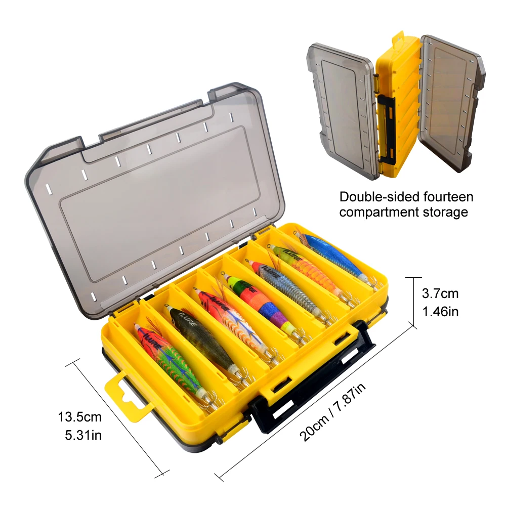 7 unids/set anzuelo de calamar con batería, señuelos falsos artificiales luminosos, pulpo Egi, sepia, cebo duro, plantillas de pesca marina - imagen 3