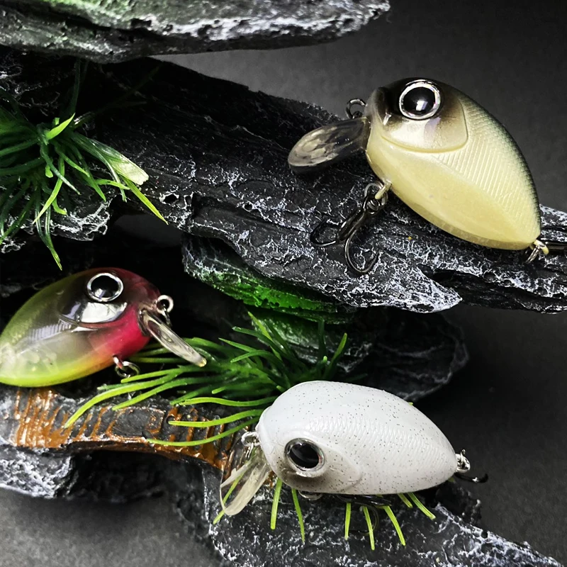 Mini cebos flotantes para Pesca, Señuelos duros artificiales, Wobbler, Topwater, Lucio, perca, Swimbait, 1 piezas, 35mm, 3,7g - imagen 5