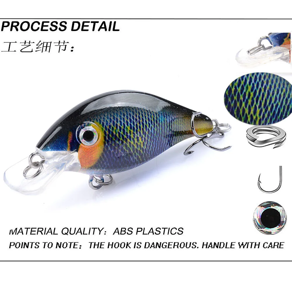 Señuelo Crankbait Minnow pintado para lubina – Trolling - imagen 4