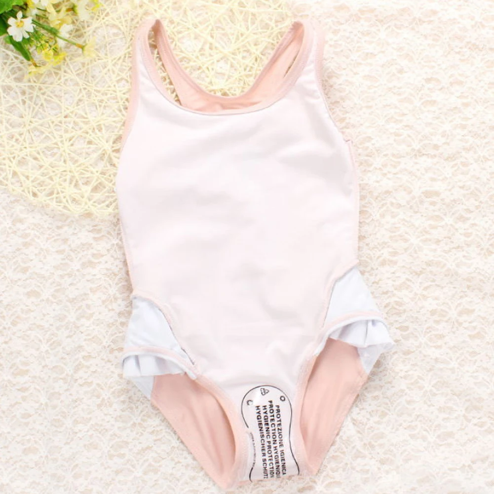 Bañador monokini infantil con estampado de cisne de una pieza - imagen 2