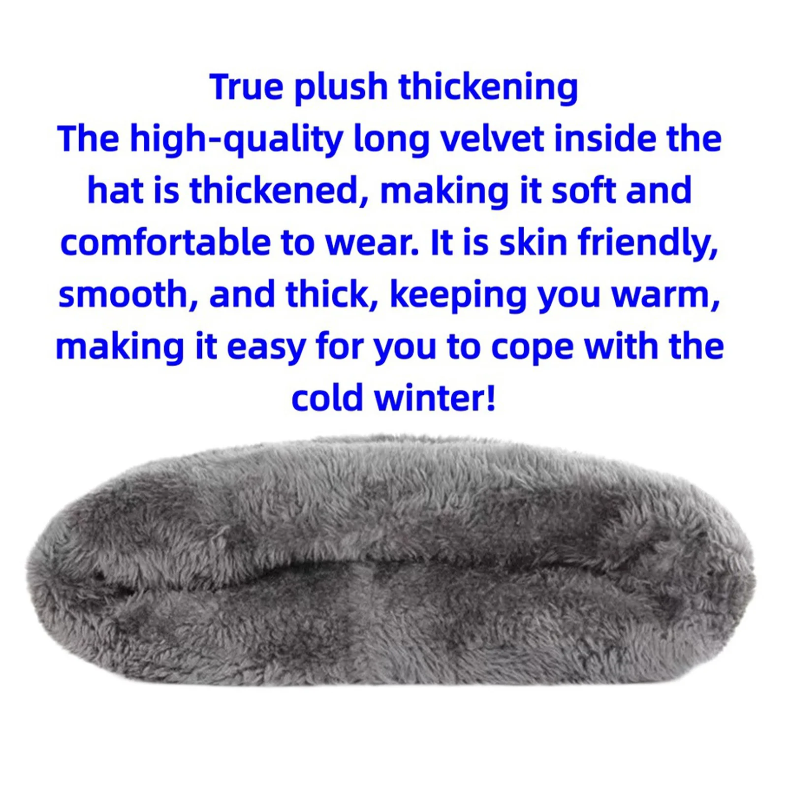 Conjunto de gorro cálido para hombre, gorro de felpa de punto grueso para exteriores, Kit de calcetines y guantes para ciclismo, Camping, pesca, esquí, accesorios deportivos - imagen 5