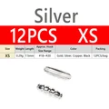 12PCS size XS Silver