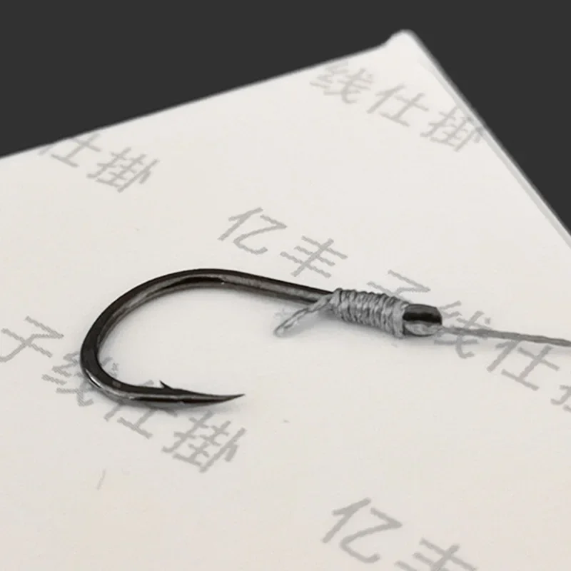 5 grupos, 10 Uds., aparejos de Pesca giratorios, señuelos, cebos de Pesca, gancho de cuerda de combinación única, pequeño con sedal de Pesca de PE - imagen 4