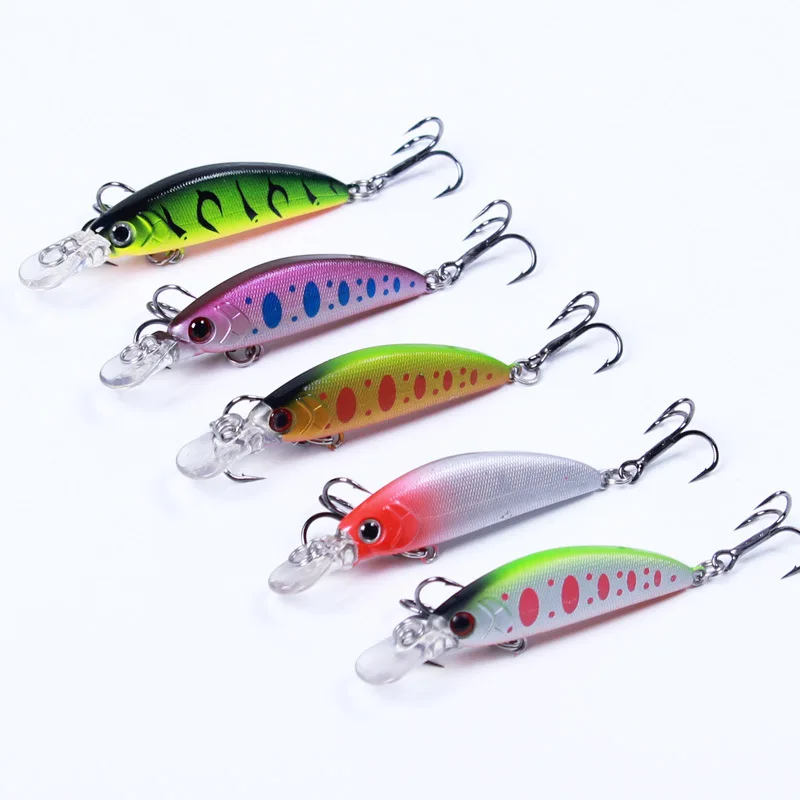 Señuelo de pesca que se hunde, cebo duro con anzuelo triple, aparejo de manivela, cebo Artificial, 7,2 cm, 5g - imagen 3