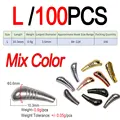 L 100pcs Mix Color