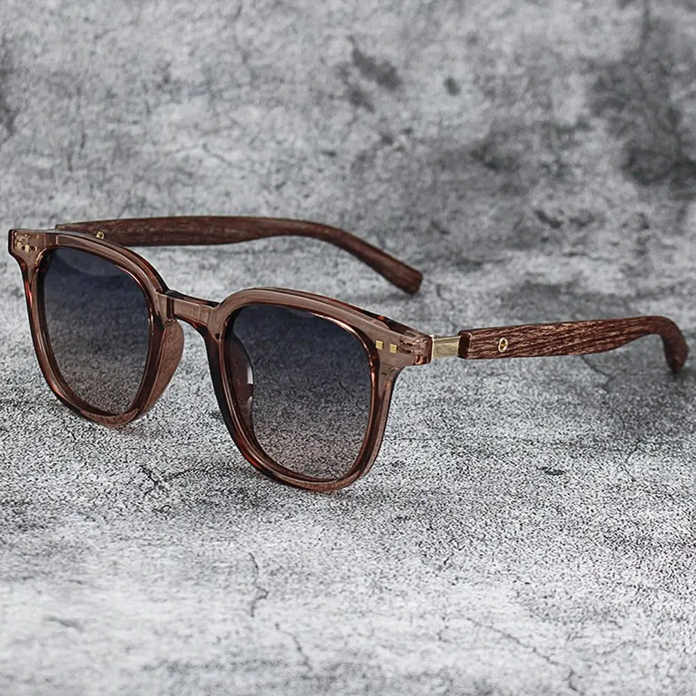 Gafas de sol vintage efecto madera protección UV unisex - imagen 5