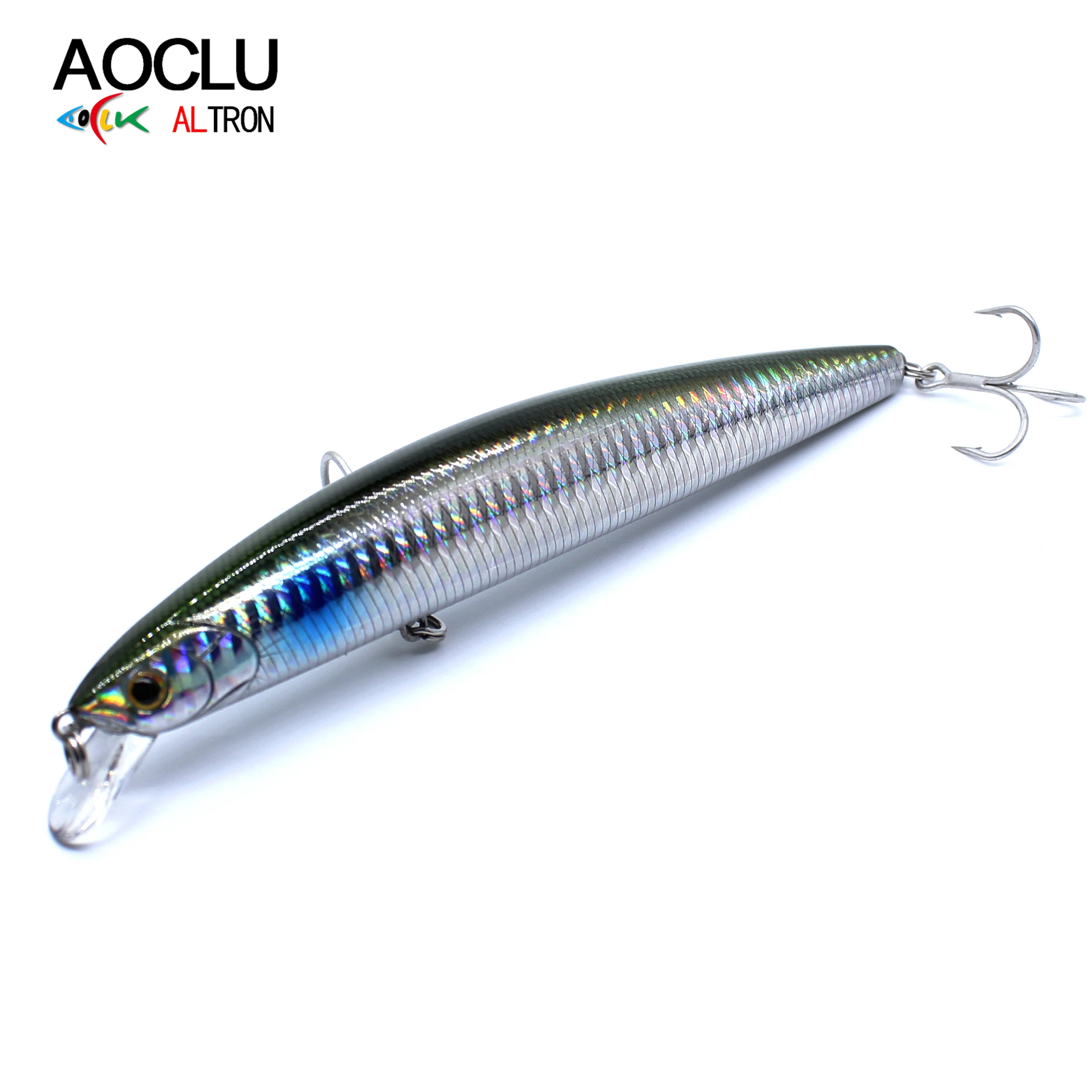 AOCLU flotante Jerkbait Wobbler 160mm 30g profundidad de buceo 0,5-1,5 m cebo duro Minnow agua salada atún señuelo de pesca brillo con revestimiento UV - imagen 5