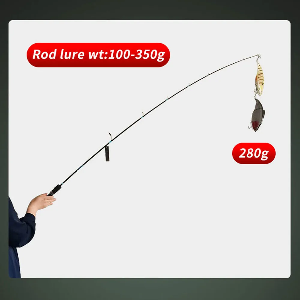 Caña de pescar ultraligera Fuji Guide Part Lure, 1,92 m, peso de hasta 350g, Jigging lento, Spinning casting Ocean Boat - imagen 5