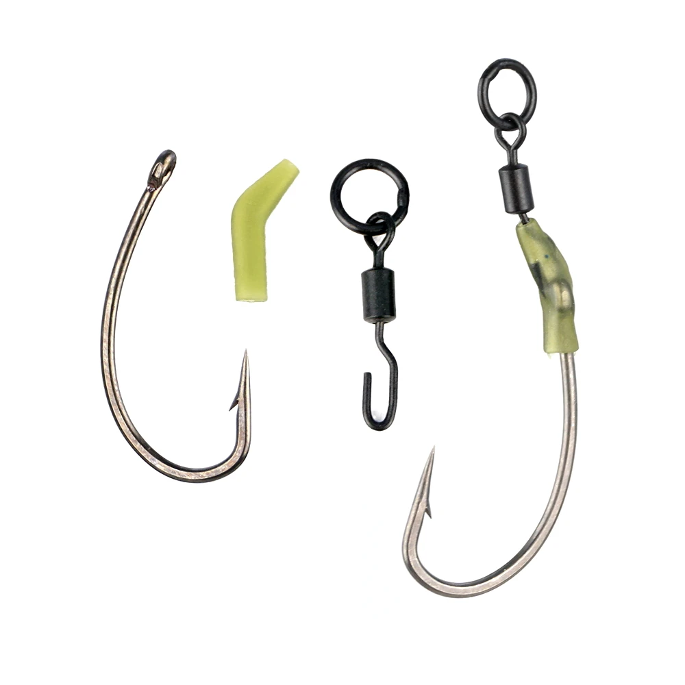 Spinner giratorio para pesca de carpa con aparejo Ronnie, microgancho de pesca, funda de gancho giratorio, aparejos de cambio rápido, accesorios de pesca giratorios - imagen 3