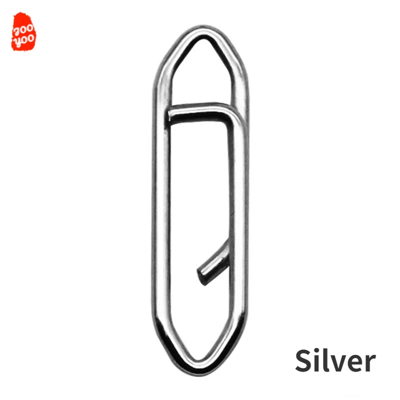 LUA-anillo colgante de acero inoxidable, aparejos de pesca en el mar, Pin trasero, cebo falso, fuerte fuerza de tracción, 10 piezas - imagen 5