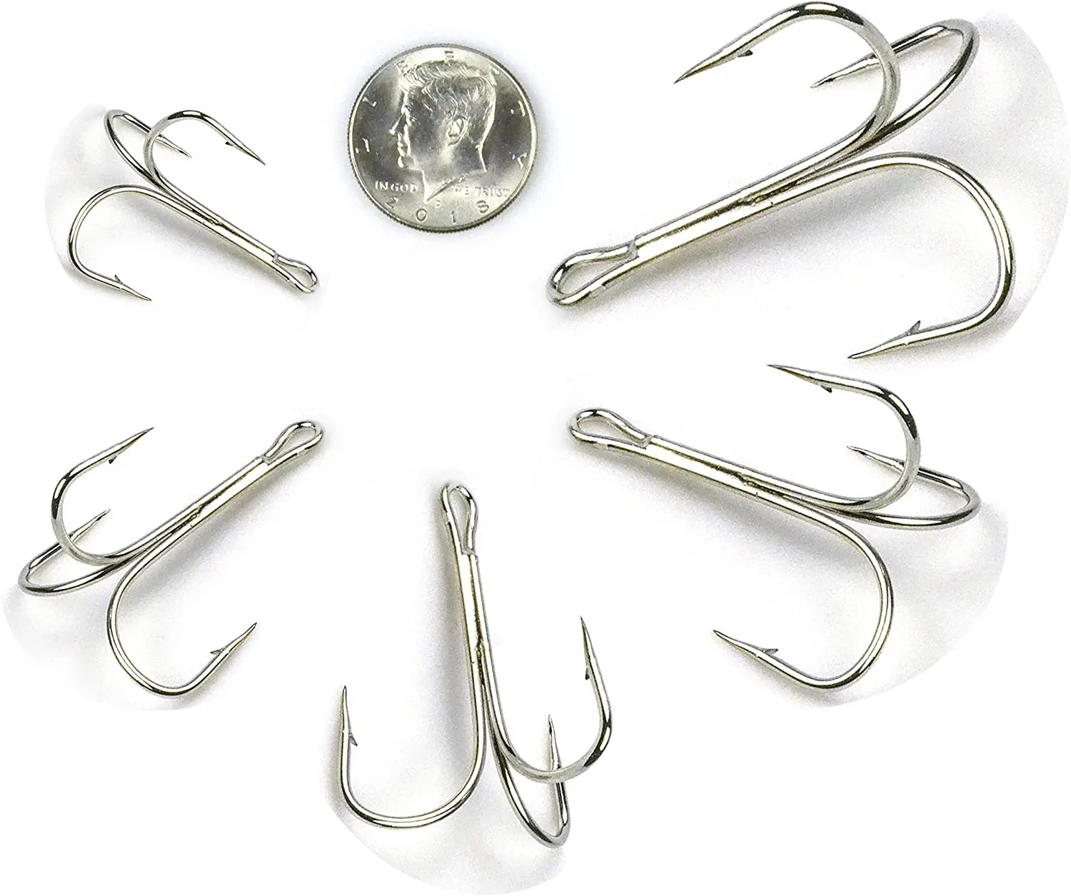 Anzuelos triples de pesca de lubina, anzuelos de pesca de acero de alto carbono, juego grande, 30 piezas, 3551 - imagen 4