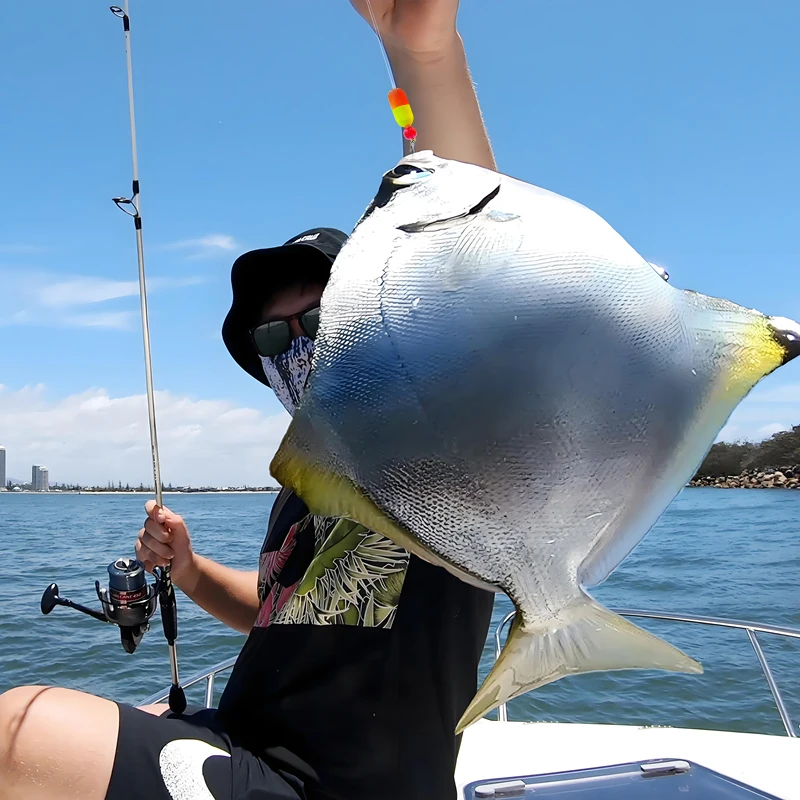 Plataformas de pompano de agua salada para pesca en surf tres gotas con 1/0 # Anzuelos circulares para tiro caído, aparejos de pesca para surf en alta mar - imagen 5