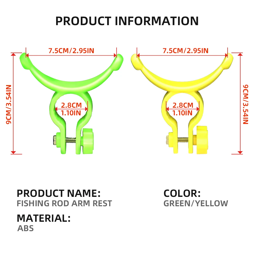 ZYZ-accesorios para caña de pescar, herramienta de soporte para brazo, accesorios de descarga de caña de pescar, soporte de brazo portátil, 1 ud. - imagen 2
