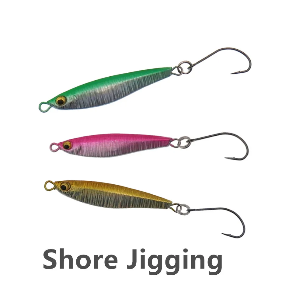 MUKUN-Señuelos de pesca de 1 piezas, cebo biónico Artificial duro de 3,5g/6g, para peces pequeños, anzuelo único, Jig Stream, trucha - imagen 4