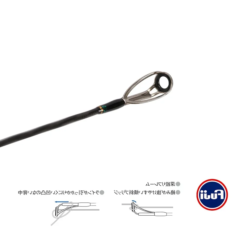 Caña de pescar TSURINOYA MYSTERY II 2,26 m/2,4 m/2,7 m/2,92 m M/MH Power FUJI anillos guía caña giratoria lubina cabeza de serpiente 2 secciones - imagen 2